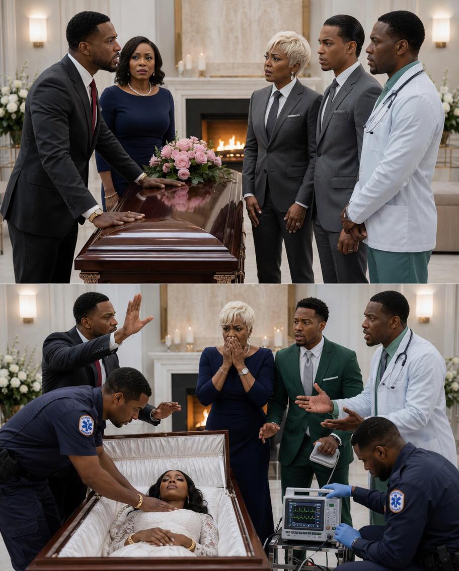 They were about to cre:mate my pregnant wife when I pleaded, “Open the coffin… just once.” They all laughed, until her belly moved. My mother-in-law turned pale. My brother-in-law hissed, “Close it now.” But I’d seen enough.