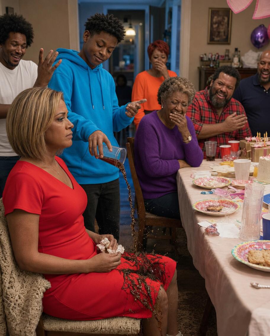 At My Mom’s Birthday, My Brother’s Son Dumped Soda In My Lap And Ye:lled, “Grandma Says You Don’t Belong Here.” The Table Laughed. I Wiped My Clothes, Smiled, And Stayed Quiet. That Night, I Pulled My Name From Their Loan. By Morning, His Car Was Gone. And At 8 A.M., There Was A Knock At My Door. I Opened It