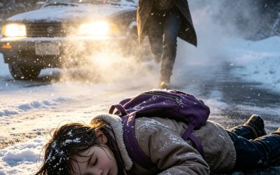 My parents kicked my 8-year-old daughter out in a storm because of her cousin’s lie. Dad yelled: ‘Get out. I don’t need a lying granddaughter.’ 3 hours later, police called me to the hospital. 1 hour later, dad walked in—when he saw me sitting by the bed, his hands wouldn’t stop shaking. ‘You… you can’t be… how did you get here?’