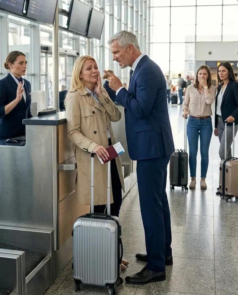 My father slap:ped me at the airport because I refused to give my first-class seat to my younger sister… and seconds later, my entire family realized I had paid for the entire trip myself.