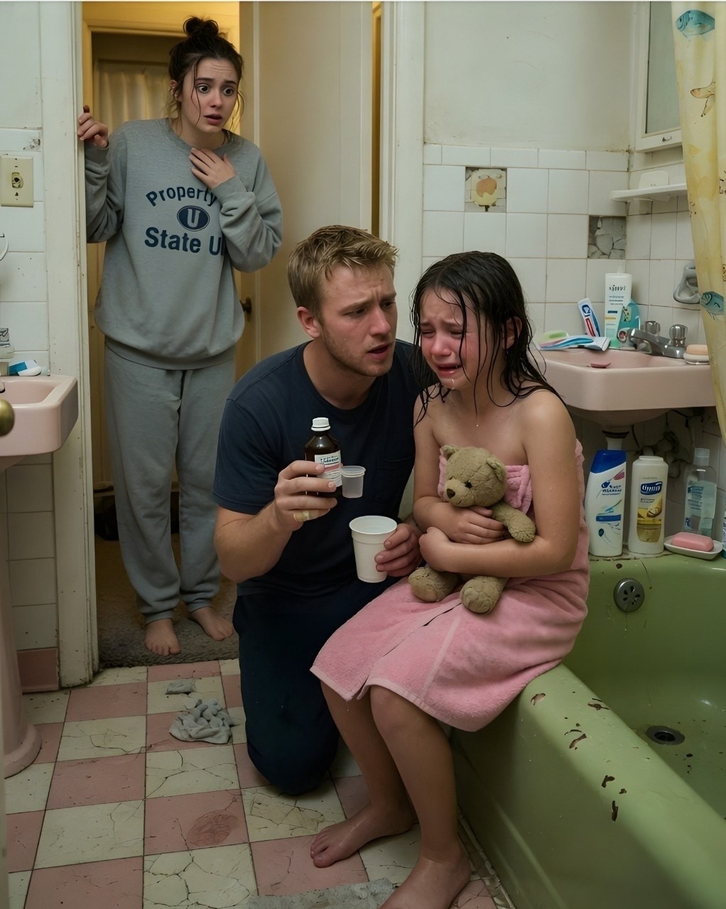 My five-year-old daughter always bathed with my husband. They would stay in there for more than an hour every night. When I finally asked her wha