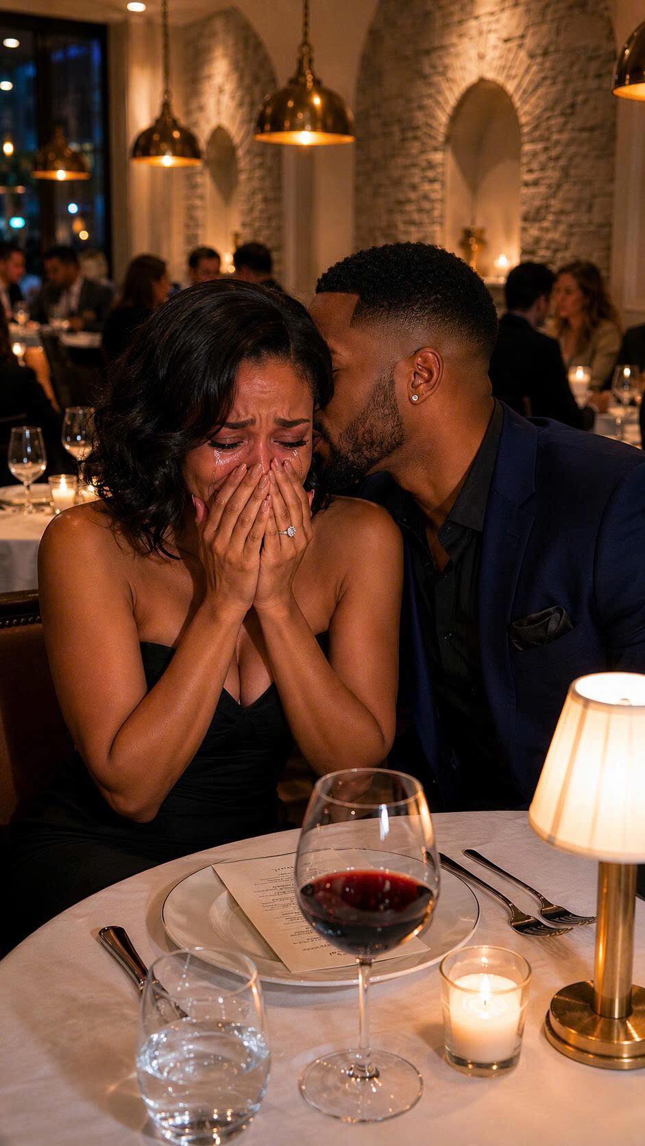 My Husband Texted Me “I’m Stuck At Work. Happy 2nd Anniversary, Babe,” But I Was Sitting Two Tables Away Watching Him Kiss Another Woman Just As I Was About To Confront Him, A Stranger Whispered, “Stay Calm… The Real Show’s About To Start,” Leading To A Shocking Twist That Exposed Secrets, Lies, And Betrayal In Ways I Never Expected