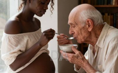 I married my 80-year-old neighbor to save his house… and then I got pregnant and his family came seeking revenge…