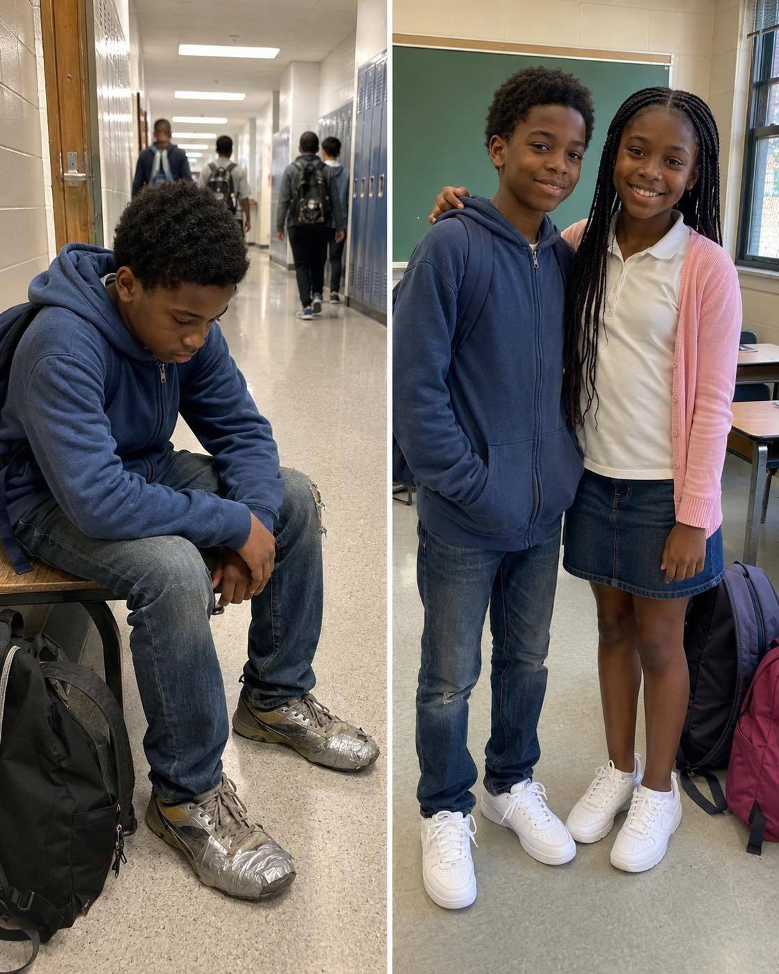 My 12-Year-Old Daughter Spent All the Money She Had Saved to Buy New Sneakers for a Boy in Her Class – The Next Day, the School Principal