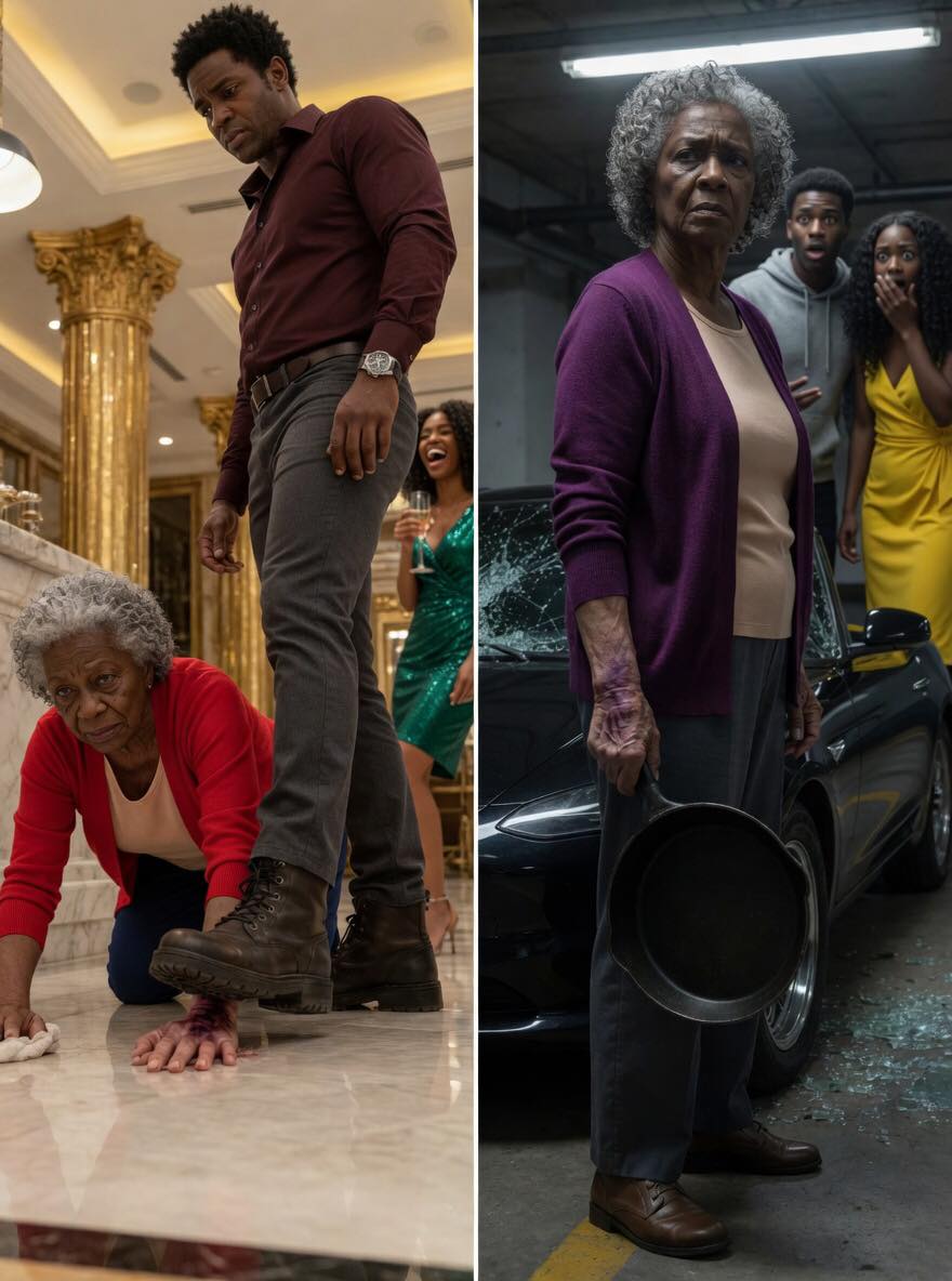 I was scrubbing the kitchen floor on my hands and knees when my son deliberately stepped on my fingers with his heavy boots. “Watch where you’re crawling,” he grunted, while his wife giggled from the hallway.