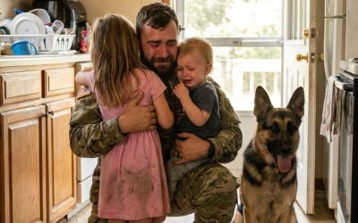 I returned home after two long years believing my children would be waiting for me with their mother, but instead I found them alone, an empty refrigerator, and a dog standing guard at the front door. My daughter looked at me and quietly said, “Mom left, and I’ve been taking care of my little brother.” Then I opened a bank envelope and realized something far worse was still coming.