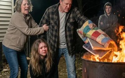 “No! Please don’t burn that!” I screamed while my father threw my grandmother’s handmade quilt into a flaming barrel behind our house.