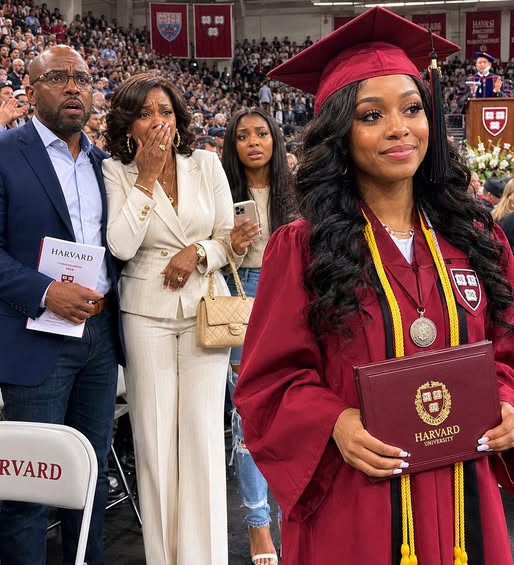 My parents told me to take the bus to my Harvard graduation because they were too busy buying my sister a brand-new Tesla, but when they finally showed up expecting to watch me quietly walk across the stage and go back to celebrating her, the dean took the mic, said my name, and my father dropped his program as the whole crowd learned what I had built while they were busy acting like I was never the child worth showing up for.