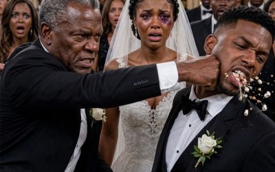 On my wedding day, my father was stunned when he saw the bruises on my face. “My dear daughter… who did this to you?” he asked, his voice trembling. My fiancé just laughed. “Just teaching her a lesson in our family.” The atmosphere froze. Then my father turned back, cold as steel. “This wedding is over,” and so is your family.