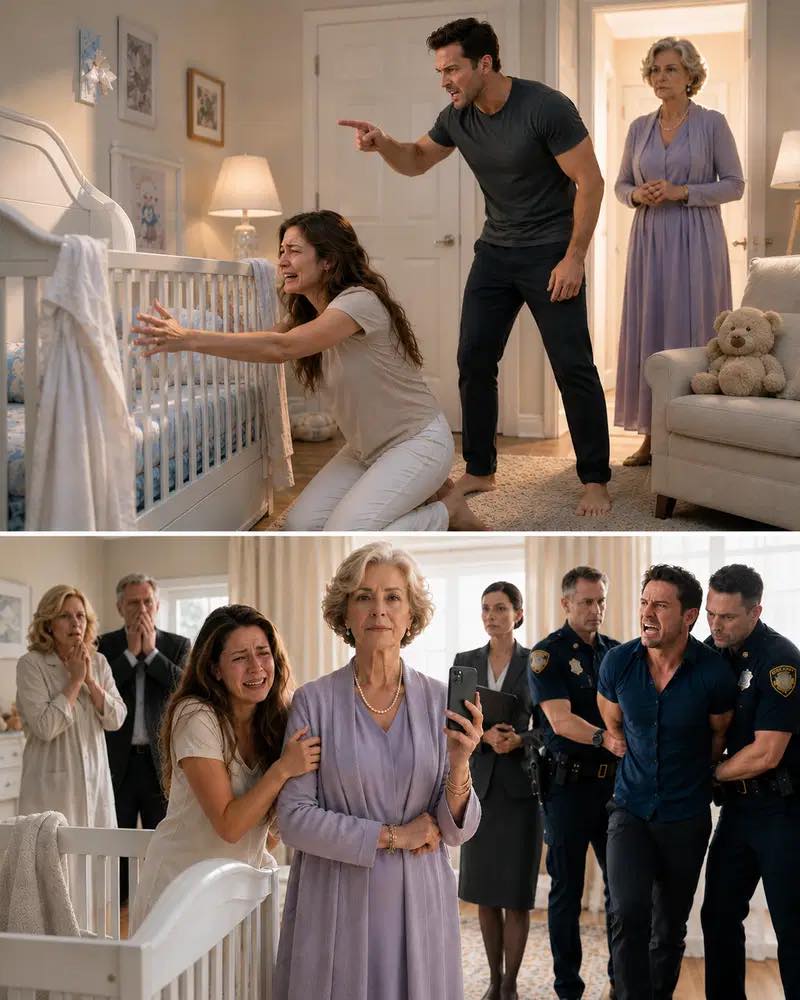 I woke up at 3 AM to the newborn screaming and quietly walked to the nursery, only to see her husband holding her back
