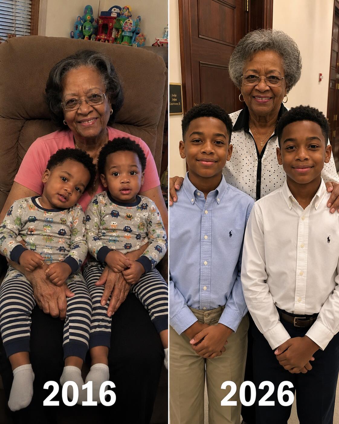 FOR TEN YEARS, I RAISED MY TWIN GRANDSONS ON MY OWN. THEN THEIR MOTHER RETURNED AND ASKED A JUD”GE TO GIVE THEM BACK. She thought the decision had already been made. Then one of the boys stood up and said something nobody in that cou”rtroom was prepared to hear.