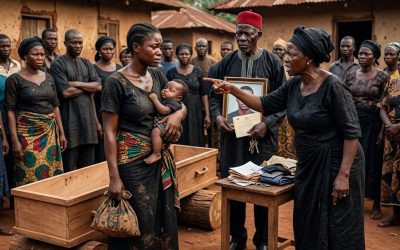 The Whole Village Cried When Nkechi’s Husband Was Declared Dead in the River — But No One Knew the Man They Buried Without a Body Had Faked Everything to Escape His Wife, His Child, and the Truth
