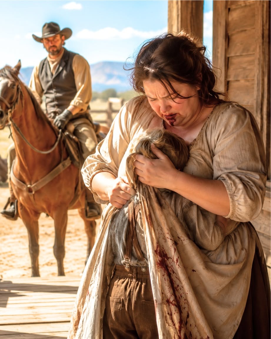 She Pressed Her Son’s Face Into Her Apron So He Wouldn’t See Her Spit Blood—The Rancher Who Found Out Never Asked Twice