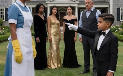 A millionaire forced his son to choose a new mother from among five rich women… but the boy pointed to the cleaning lady and revealed a truth that no one was prepared to hear.