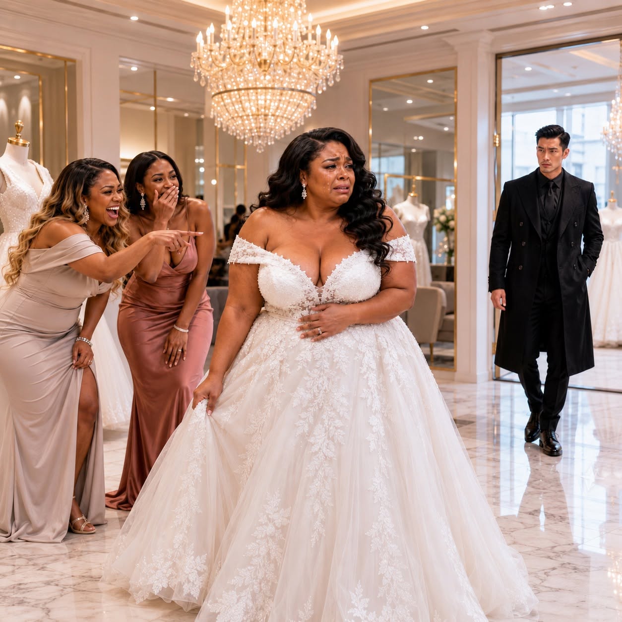 “She’s Too Fat To Wear White” Her Sisters Laughed At Wedding Dress Fitting—Then Korean CEO Walked In