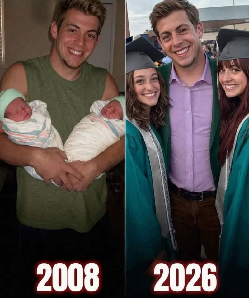 My Wife Left Our Twins Right After Birth – 18 Years Later, She Showed up at Their Graduation with a ‘Special Gift’, But What My Daughters Did Next Froze the Room