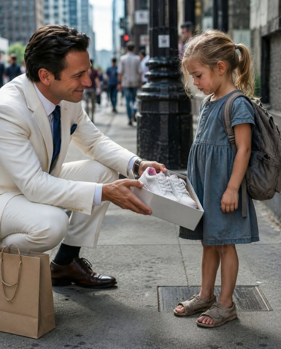 Full story: A little girl stopped me on a busy city sidewalk and asked for a pair of school shoes. The shoes cost me just . What I didn’t know was that her desperate promise to repay me one day would lead me to a dying secret, a struggling mother, and a truth powerful enough to change my life forever.