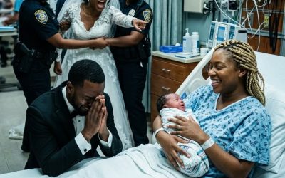 Two hours after my ex-husband said “I do,” he walked into my hospital room with his bride still wearing her wedding dress. I had just given birth. He wasn’t there to meet our daughter. He was there to make me sign an NDA. But ten minutes later, his face went pale, his new bride looked terrified, and neither of them was prepared for what came next…
