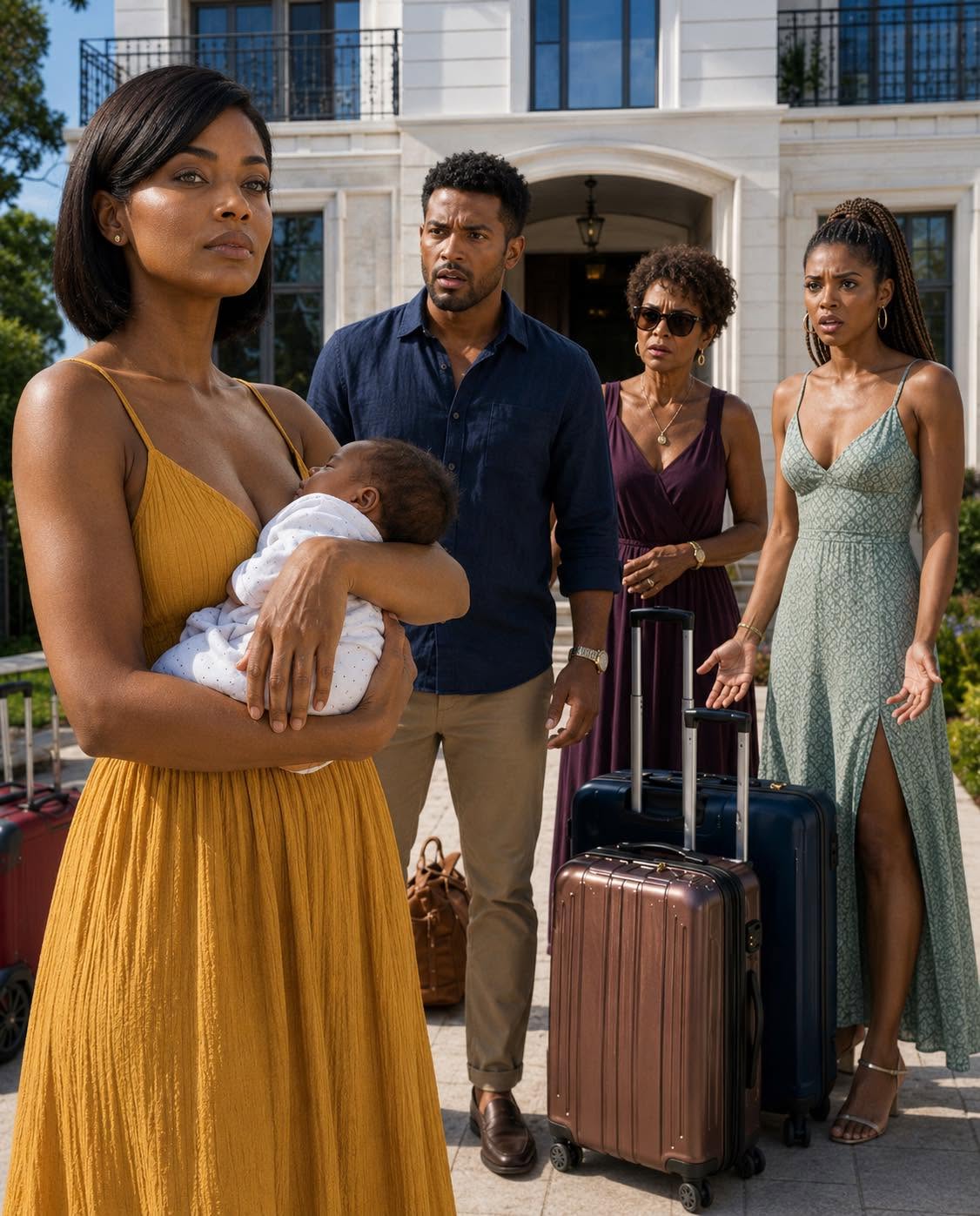 After I gave birth and came home, my husband changed the house’s passcode and went on vacation with his family. So, I quietly sold the house and left. They came back to no home, ending up on the streets!