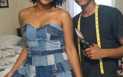 My Stepmom Laughed at the Prom Dress My Brother Sewed From Our Late Mom’s Jeans — By the End of the Night, the Whole School Knew the Truth