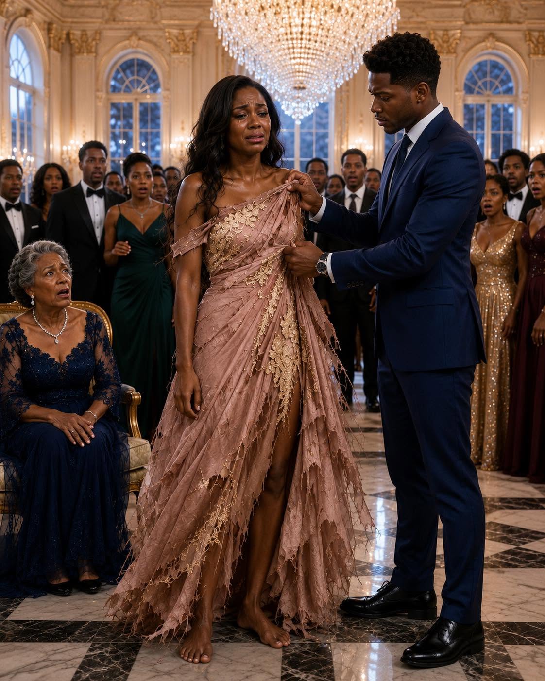Apr 18, 2026 My family forced me to wear an old, worn dress to a grand party, thinking it would make me look poor and invisible. But when the billionaire host saw it, he recognized the hidden golden embroidery inside—and the whole mansion fell silent.