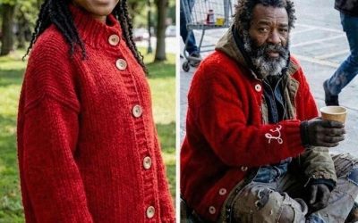 I Saw a Homeless Man Outside the Grocery Store Wearing My Missing Daughter’s Hand-Knit Red Sweater – His 4-Word Confession Made Me Drop