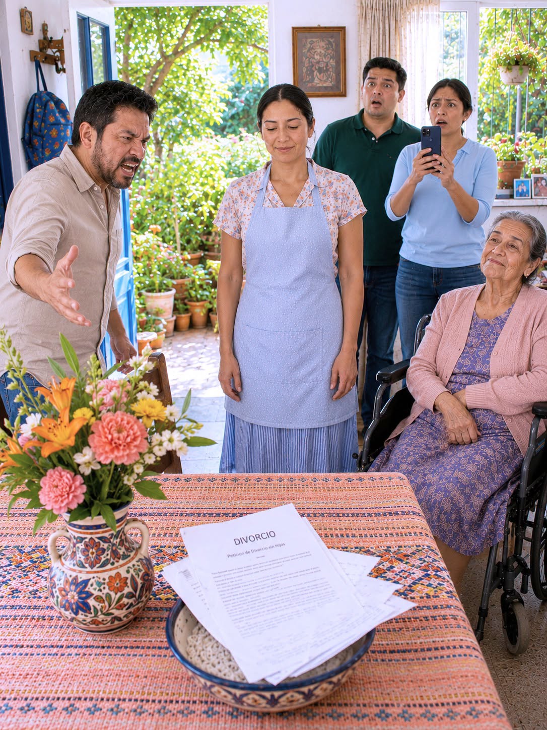 Cinco años le limpié la sonda a mi suegra postrada, y el día que mi marido me aventó los papeles del divorcio en el plato de avena, yo sonreí.