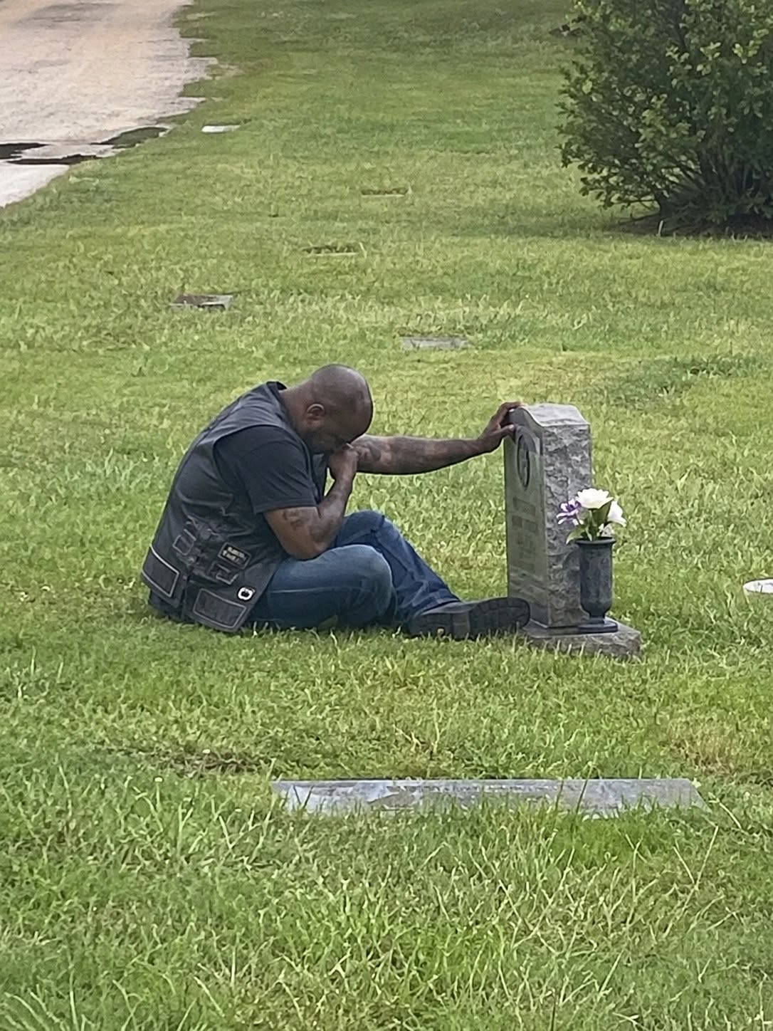 A biker came to my wife’s grave every single week, and for months, I had no idea who he was.