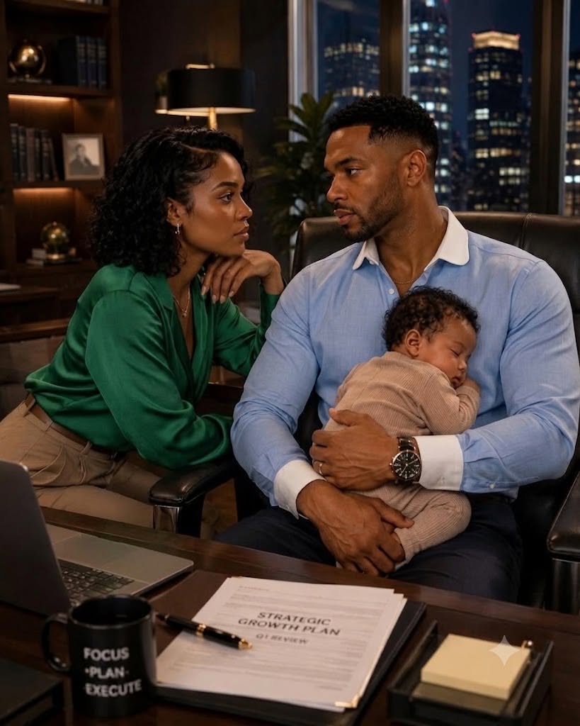 I walked into my boss’s office expecting to lose my job for bringing my daughter to work, but instead I found the coldest billionaire in Chicago asleep with my little girl safely tucked against his chest.