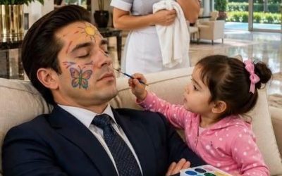 The girl painted the face of the sleeping millionaire and ended up discovering the real mansion thief