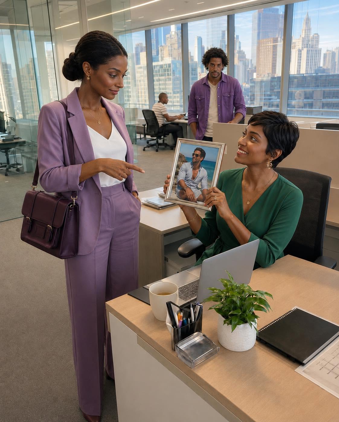 On My First Day At My New Job I Saw My Husband’s Photo On My Coworker’s Desk