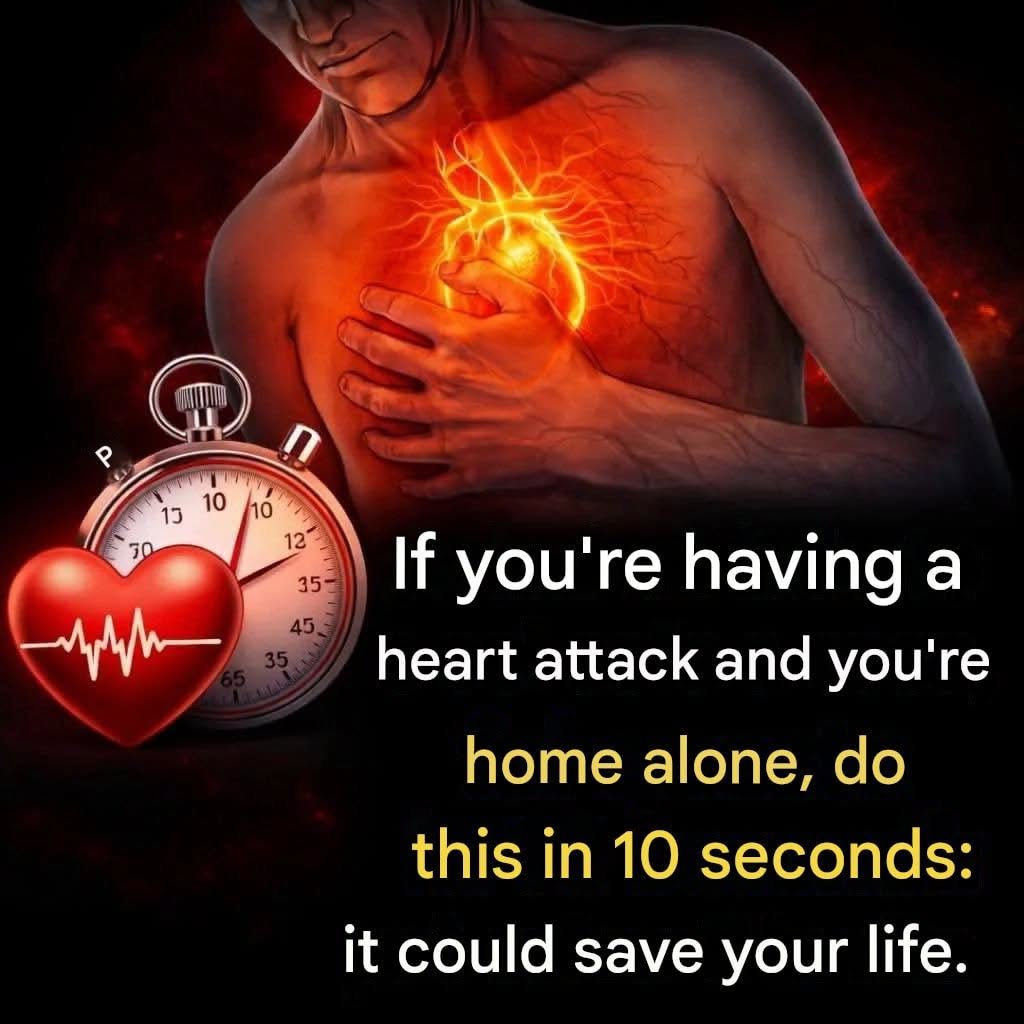 If you have a heart attack at home, do this in 10 seconds and you can save your life.(1 / 2)
