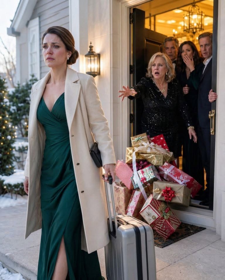 On New Year’s Eve, mom gave presents to every grandchild except mine, so I quietly left and said never to invite us again—then at 6:00 a.m. on January 1, my family’s “new year’s gift” arrived at their door…